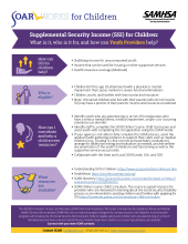 Image of SSI for Children Information Sheet - Youth Providers